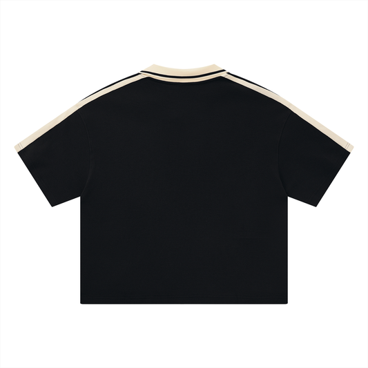 Unisex Color Block Polo Shirt
