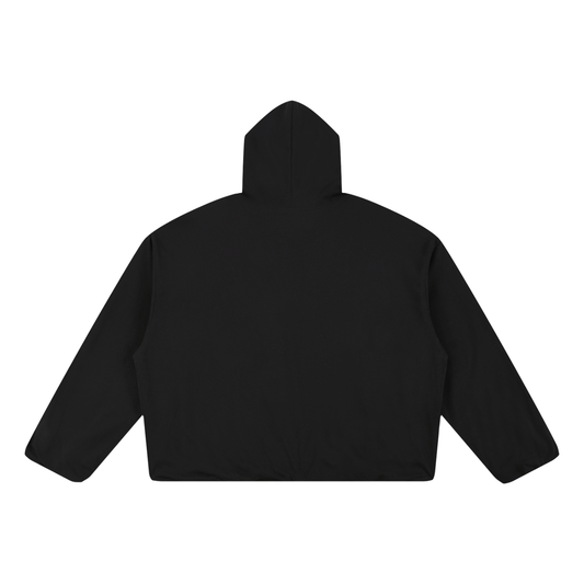 Boxy Gather-Hem Hoodie