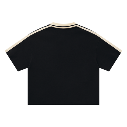 Unisex Color Block Polo Shirt