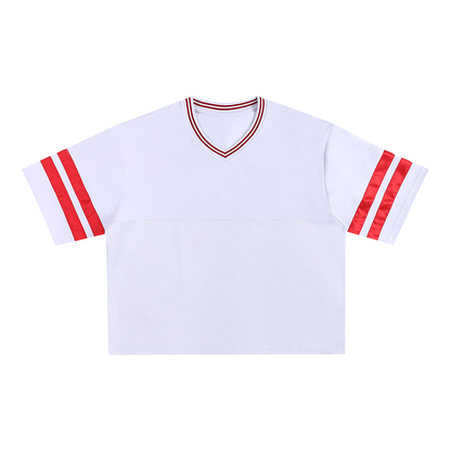 Taped Mesh Boxy T-Shirt