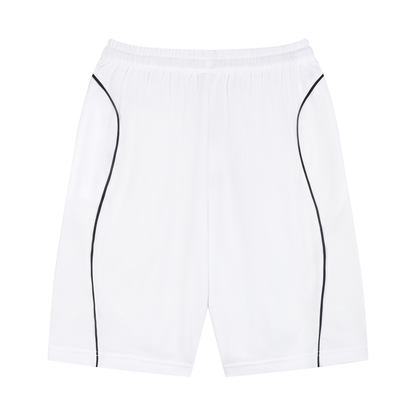 Unisex Piping Drawstring Shorts