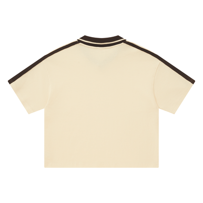 Unisex Color Block Polo Shirt