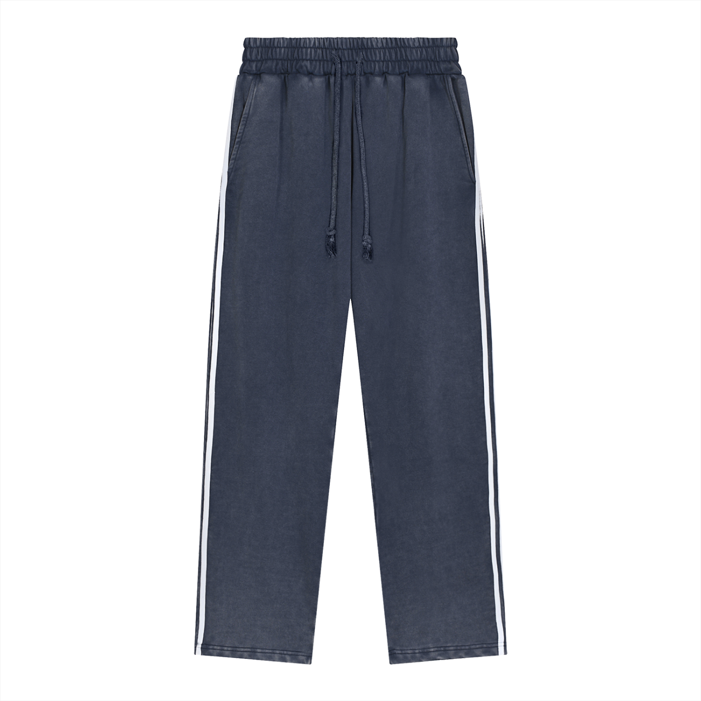 Snow Washed Contrast Tape Sweatpants