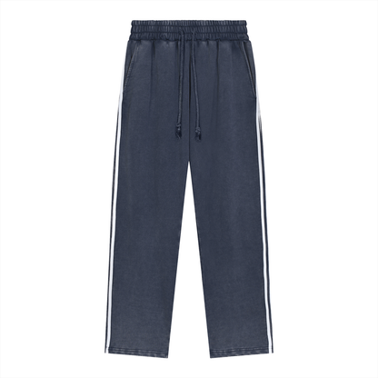 Snow Washed Contrast Tape Sweatpants