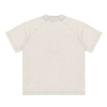 Vintage Washed Raglan Cotton T-Shirt