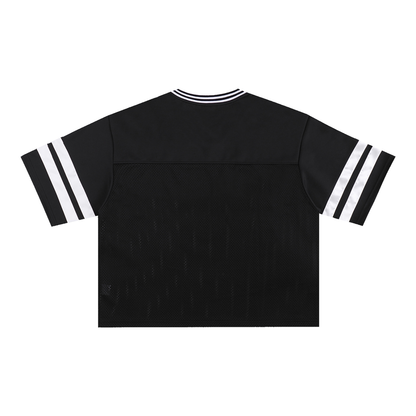 Taped Mesh Boxy T-Shirt