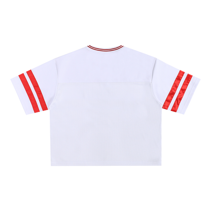 Taped Mesh Boxy T-Shirt