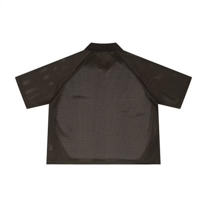 Unisex Striped Mesh Boxy Soccer Jersey