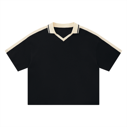 Unisex Color Block Polo Shirt