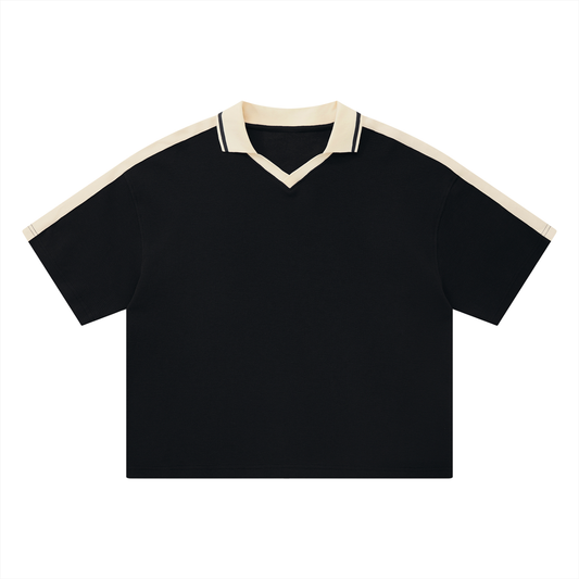 Unisex Color Block Polo Shirt