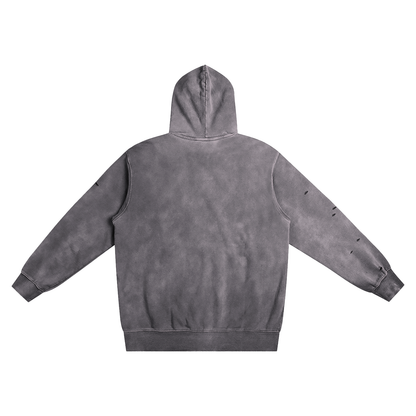 Distressed Vintage Wash Hoodie