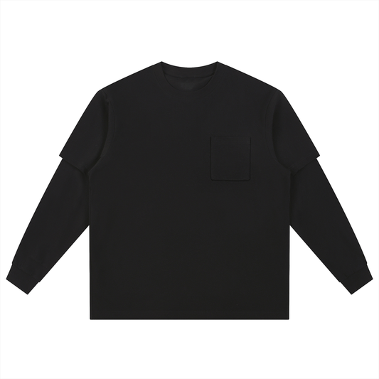 Layered Long Sleeve Oversized Tee