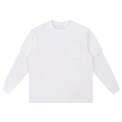 Layered Long Sleeve Oversized Tee