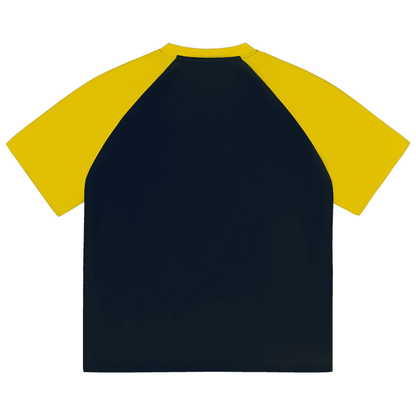 Color-Blocked Raglan Sleeve T-Shirt