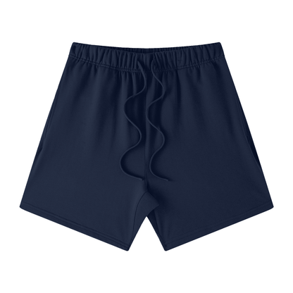 Unisex Earth Tone Loose Fit Cotton Shorts