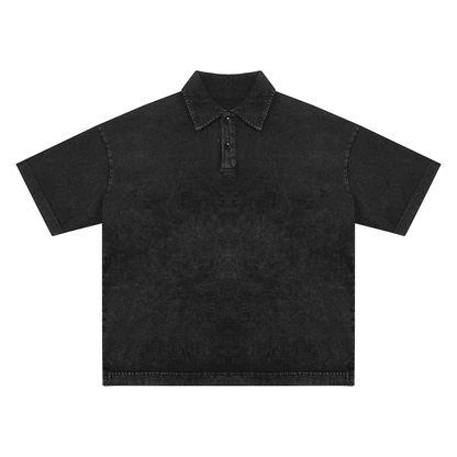 Heavyweight Snow-Washed Polo T-Shirt