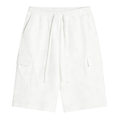 Unisex Drawstring Cargo Shorts
