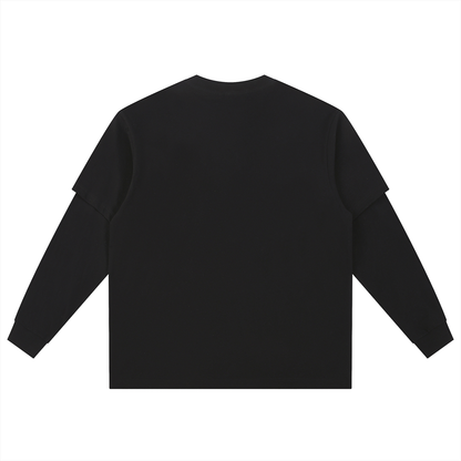 Layered Long Sleeve Oversized Tee