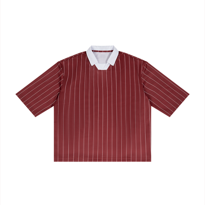 Unisex Pinstripe Collared Soccer Jersey