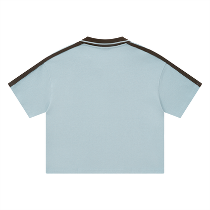 Unisex Color Block Polo Shirt