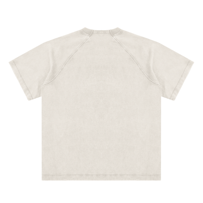 Vintage Washed Raglan Cotton T-Shirt