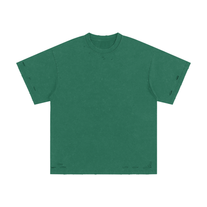 Heavyweight Snow Washed Hand-Frayed T-Shirt