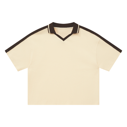 Unisex Color Block Polo Shirt