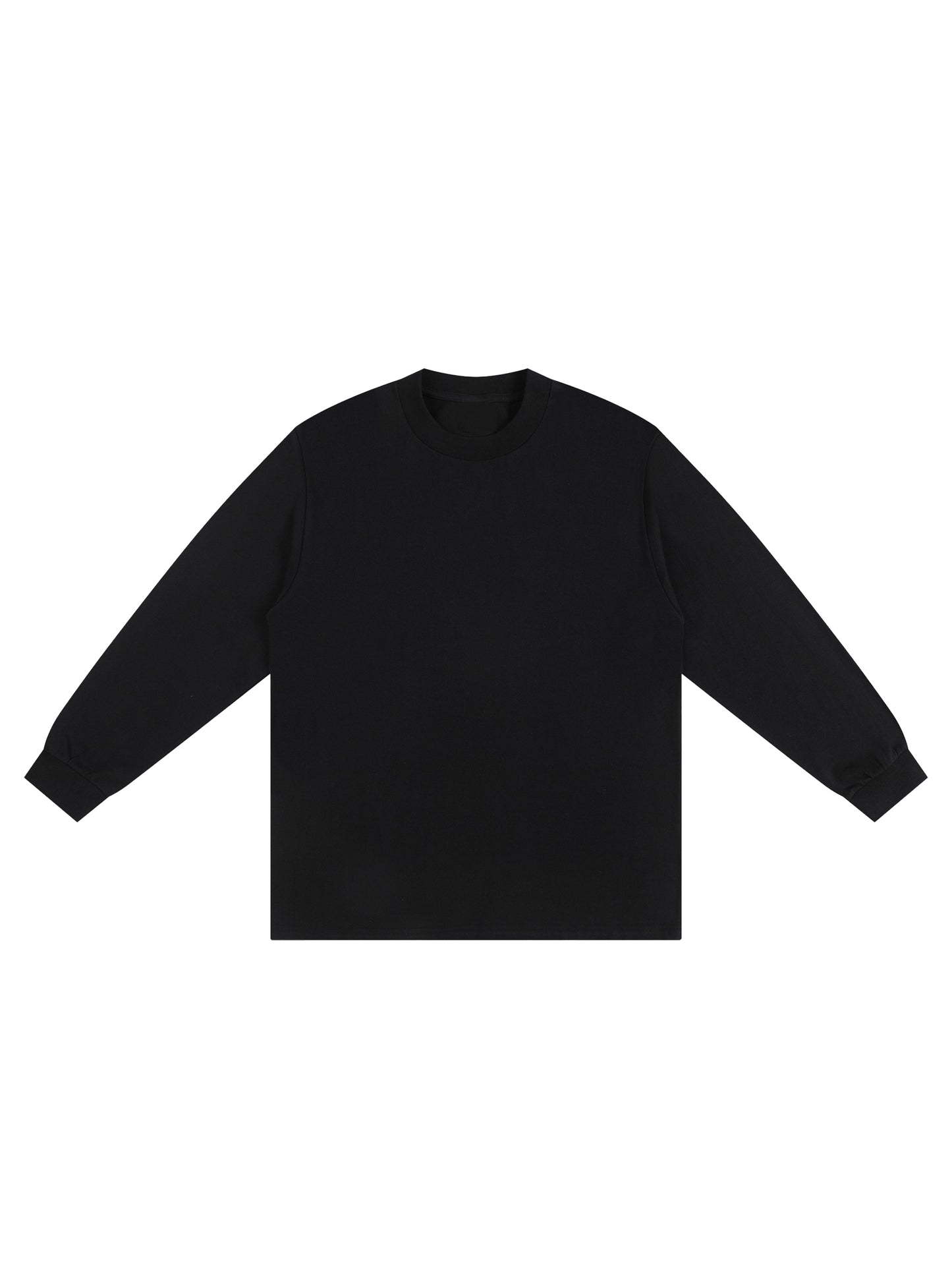 Crew Neck Drop Shoulder Long Sleeve Shirt