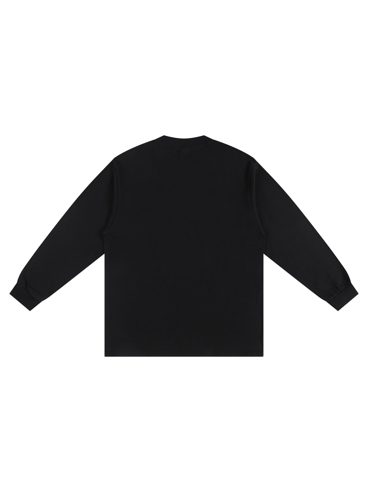 Crew Neck Drop Shoulder Long Sleeve Shirt