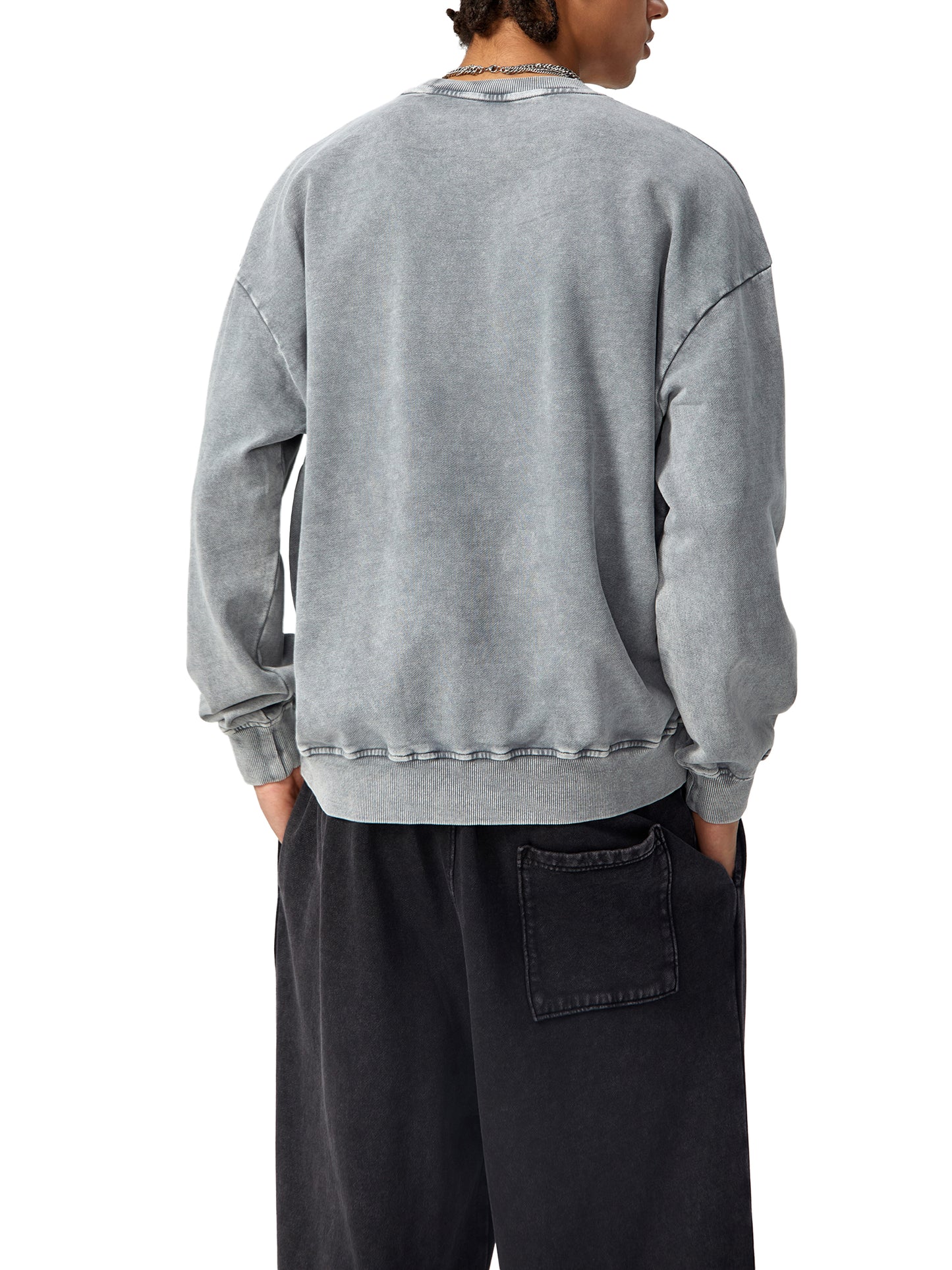 Snow Washed Oversized Sweatshirt