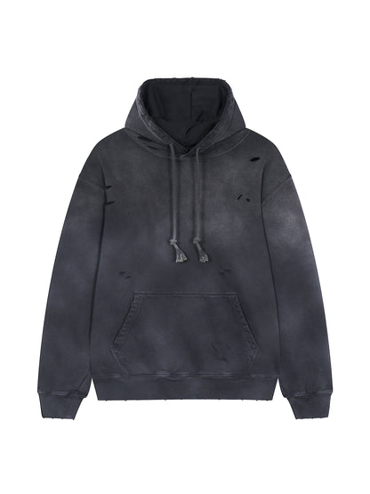 Distressed Vintage Wash Hoodie