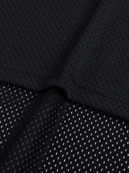 Taped Mesh Boxy T-Shirt