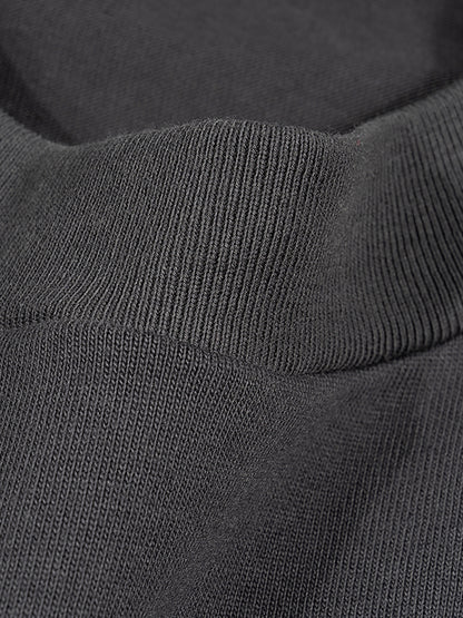 Raw Edge Boxy Non-Shrink T-Shirt