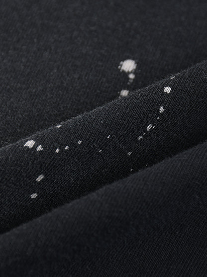 Hand-Frayed Sunfade Paint Splatter T-Shirt