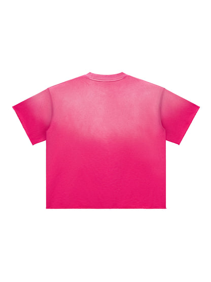Sun Fade Raw Edge T-Shirt