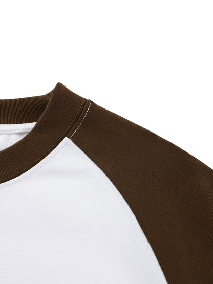 Color-Blocked Raglan Long-Sleeve T-Shirt