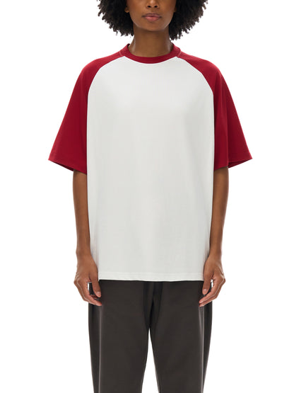 Color-Blocked Raglan Sleeve T-Shirt