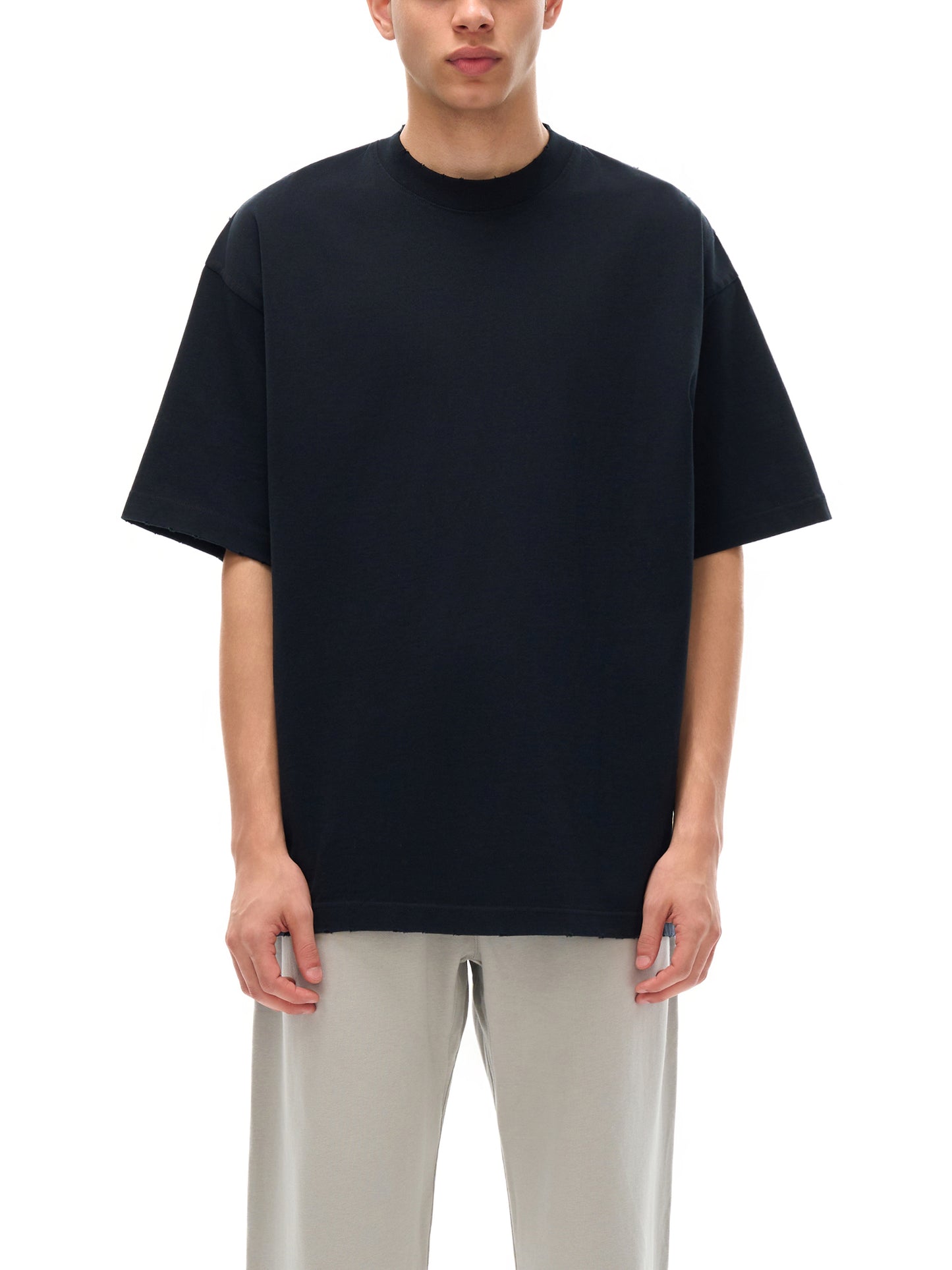 Heavyweight Hand-frayed T-Shirt