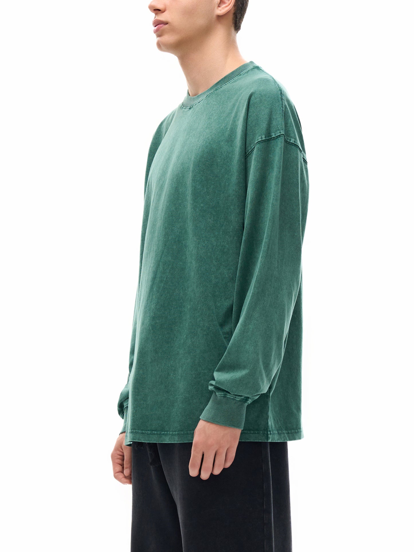 Acid Wash Oversize Long Sleeve T-Shirt