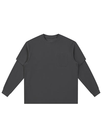 Layered Long Sleeve Oversized Tee