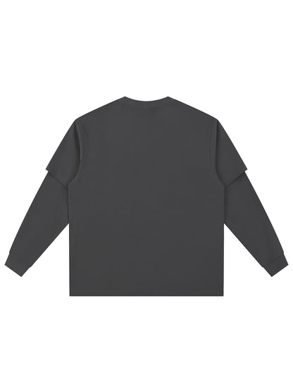 Layered Long Sleeve Oversized Tee