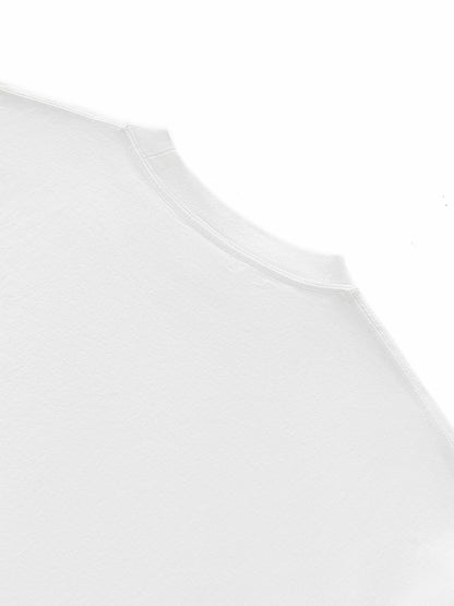 Layered Contrast Sleeve Cotton T-Shirt