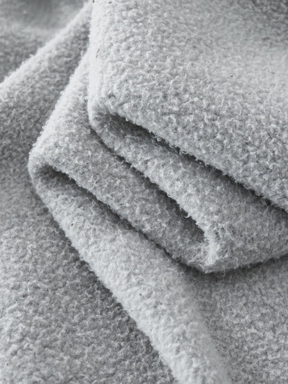 Frayed Enzyme Washed Fleece Hoodie