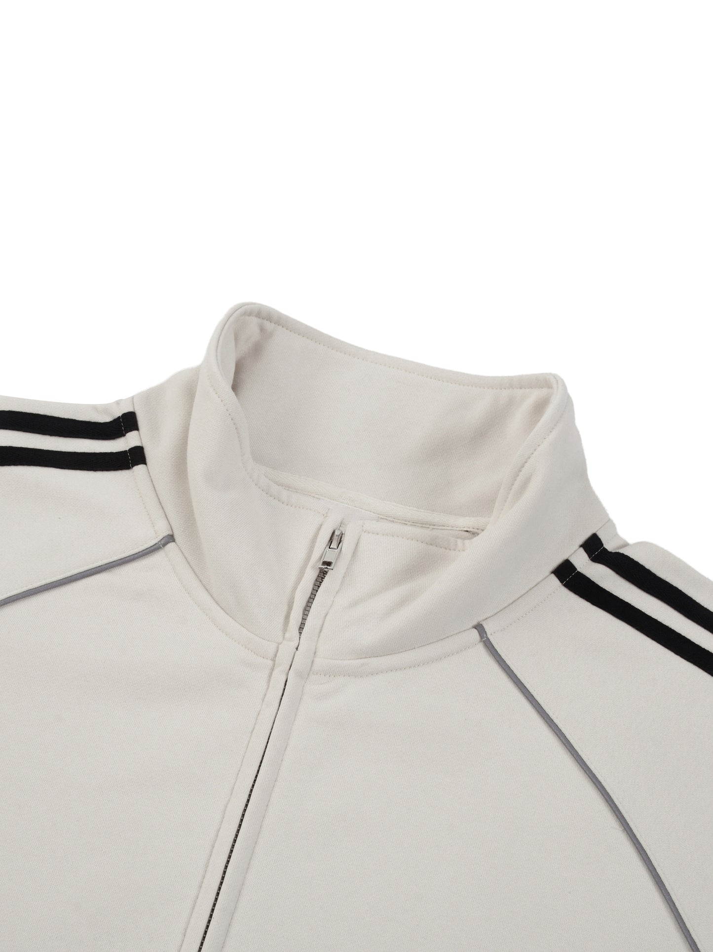 Reflection Striped Raglan Sleeve  Jacket