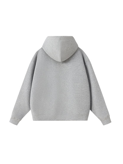 Essential Heavyweight High Neck  Zip-Up Hoodie
