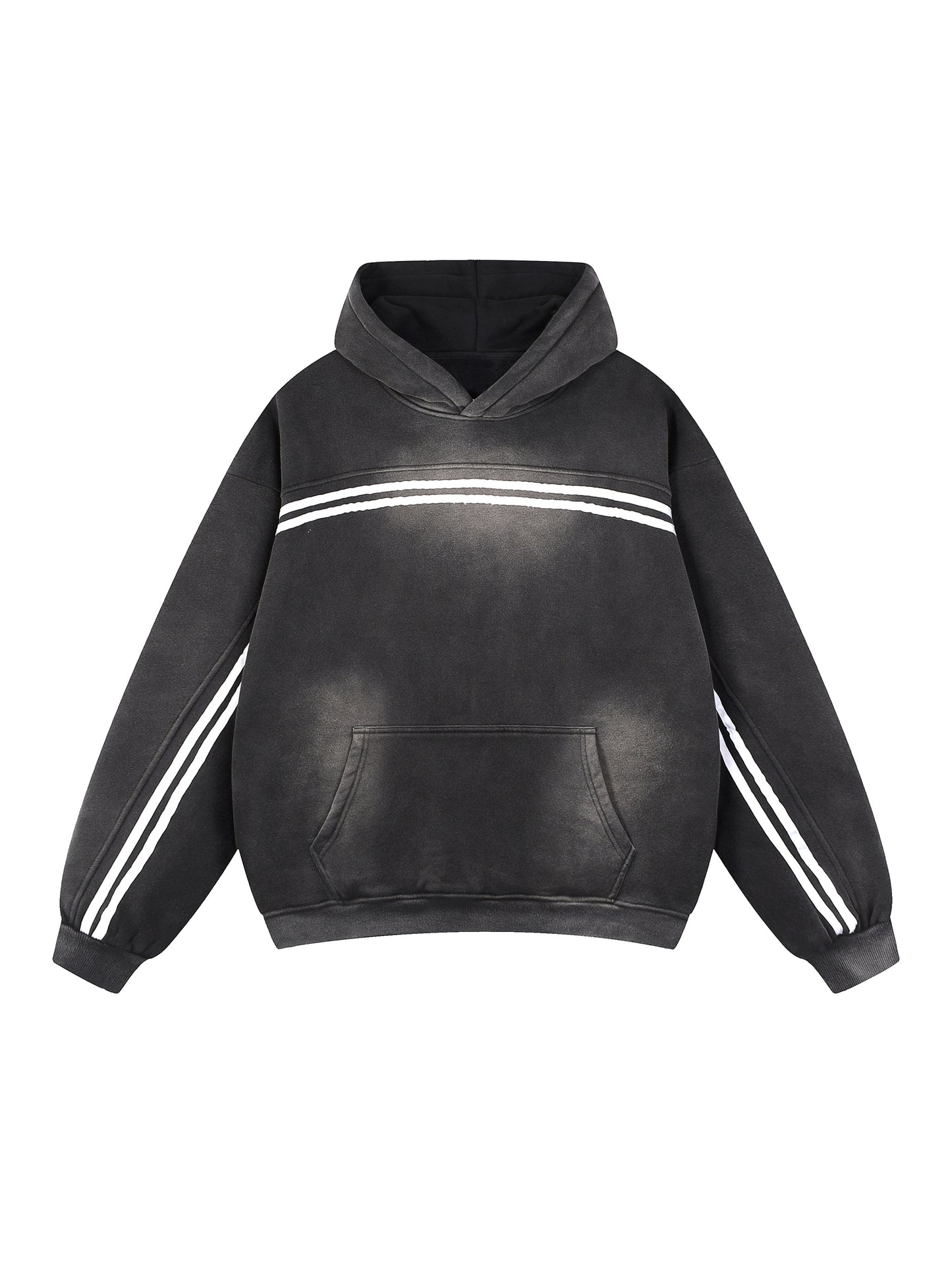 Sun Fade Contrast Tape Fleece Hoodie