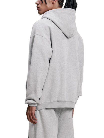 Sun Fade Contrast Tape Fleece Hoodie
