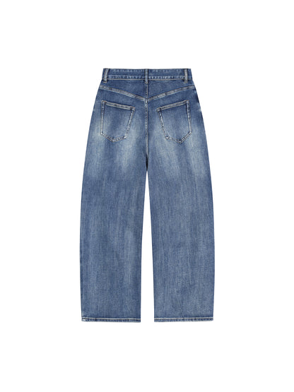 Sun Fade Heavyweight Denim Jeans