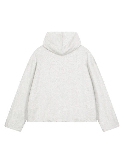 Boxy Gather-Hem Hoodie