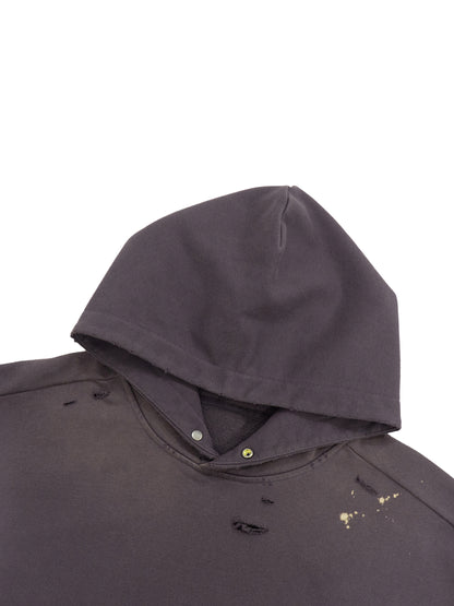 Sun Fade Frayed Fleece Hoodie